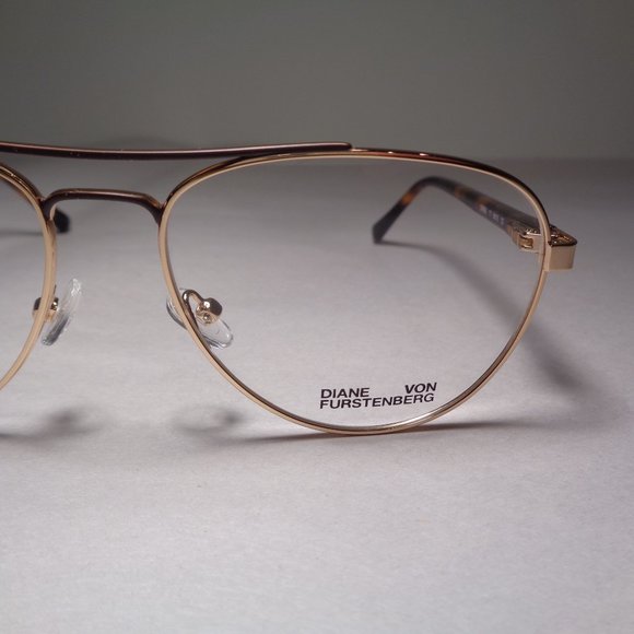 Diane von Furstenberg DVF8069 Gold New Women's Eyeglass Frames Eyeglasses - Picture 4 of 14